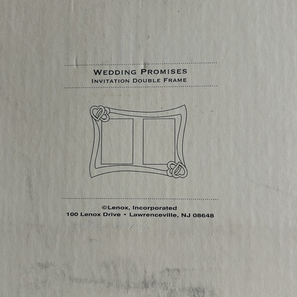 Lenox Wedding Promises invitation double frame - Picture 5 of 6